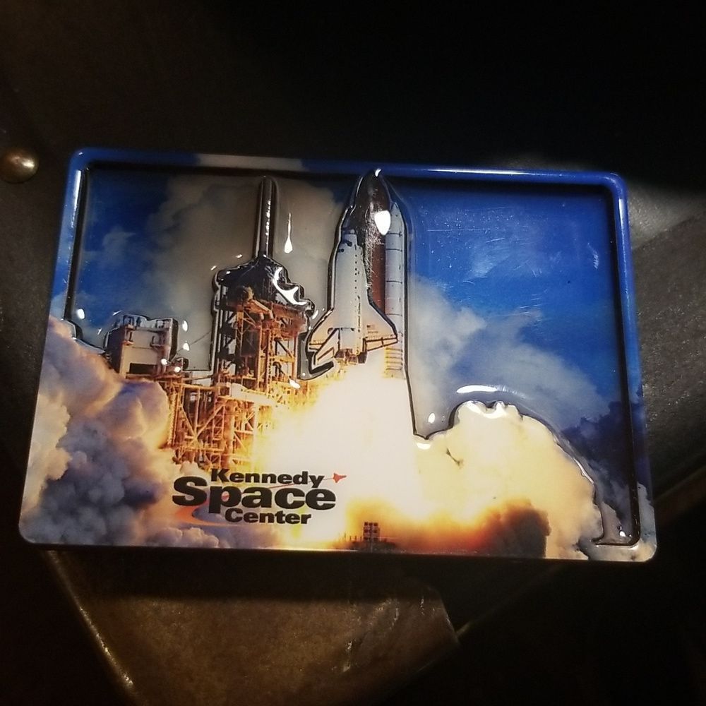 Kennedy Space Center Magnet For Refrigerator or Trinket Tray New 3.5" X 2.5"